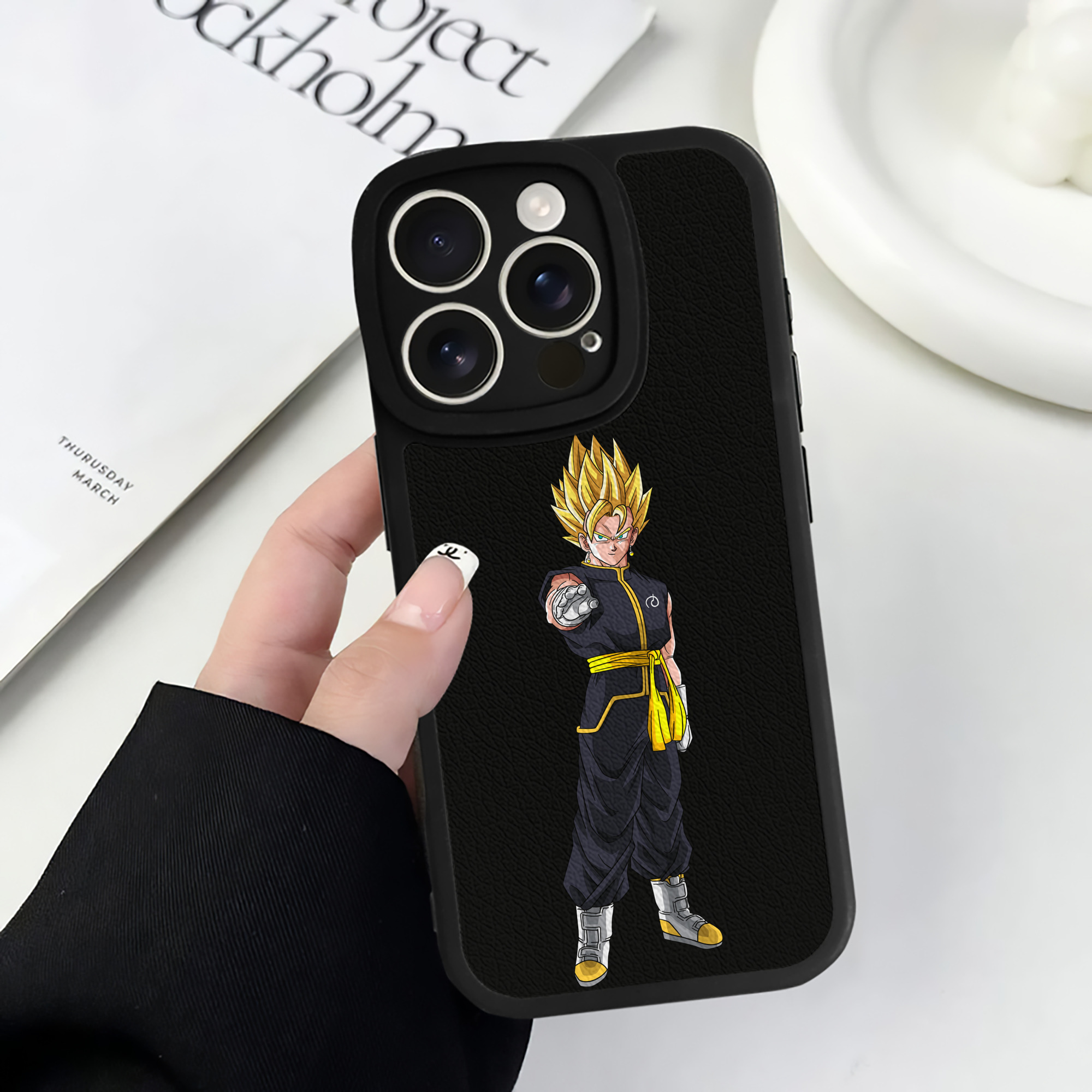 （画像用） ドラゴンボール ベジット DRAGON BALL Vegetto 【iPhone 16シリーズ対応】シリコンスマホケース（レザー調） 材質：シリコン